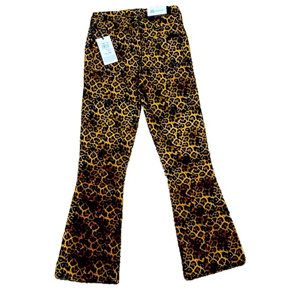 👖🐆 7 FOR ALL MANKIND Leopard Kick Flare Jeans | NWT High Rise Stretch | Sz 25 - Picture 2 of 6